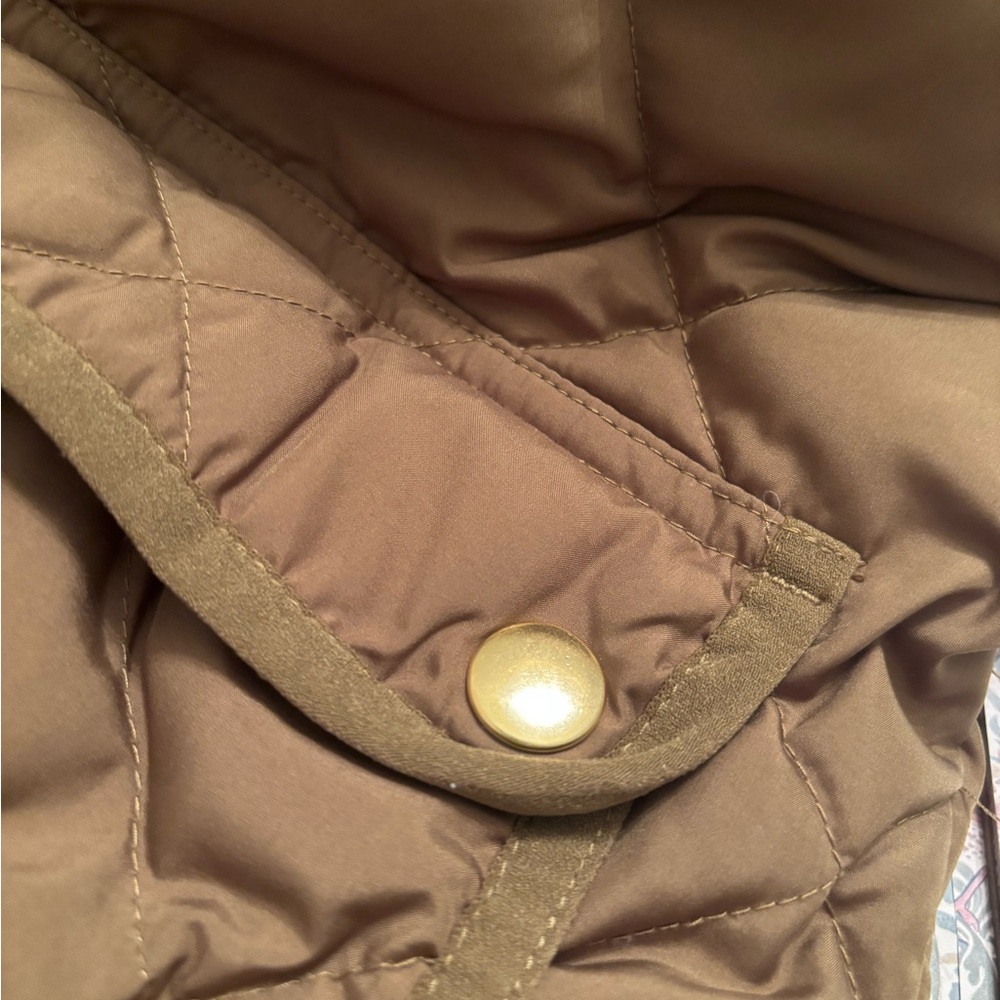 J.Crew Quilted Excursion Vest Olive Green Women’s XS - Picture 14 of 15